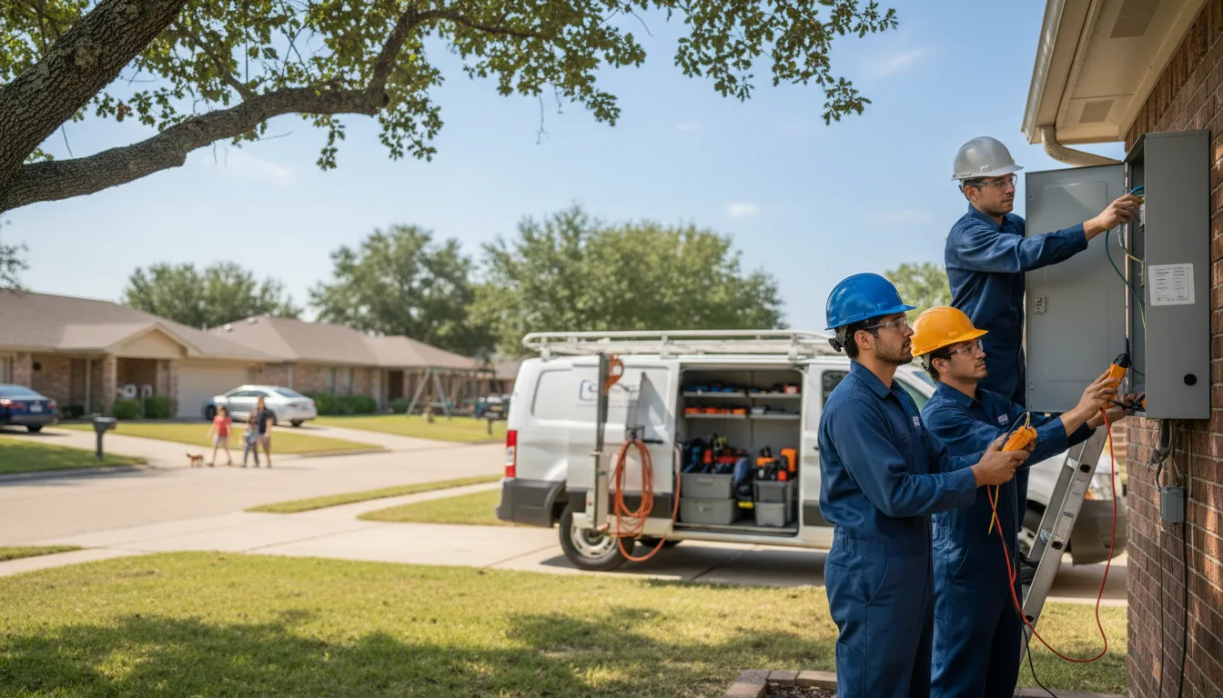 Certified electrician providing emergency electrical services in Alicia, AR